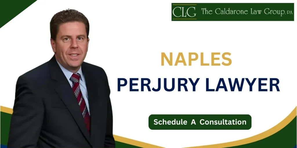 Experienced Naples Perjury Lawyer defending false statement and testimony allegations